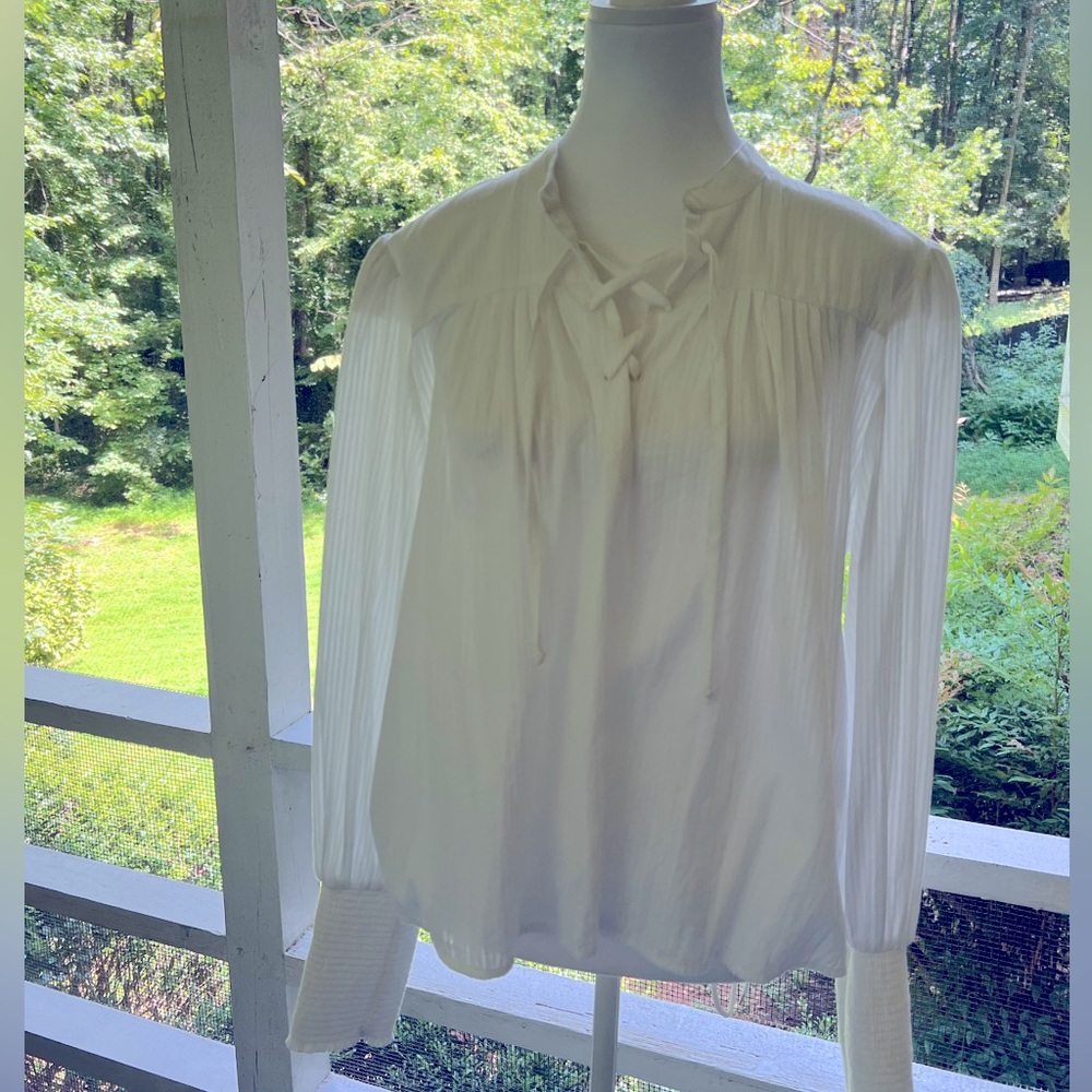 FRAME Feminine Blouse Long Sleeve Cotton - NEW!